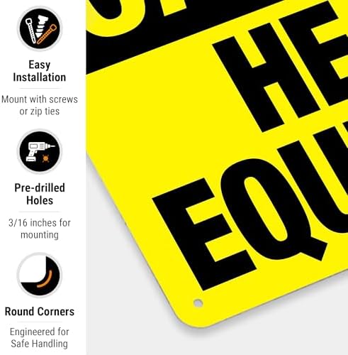 Heavy Equipment Sign, OSHA Caution Sign, - Image 2
