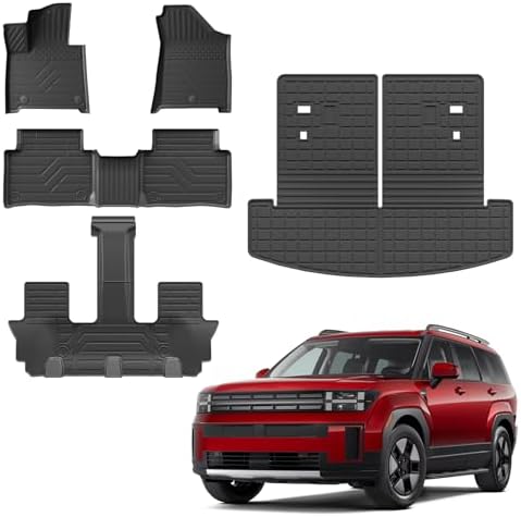 Floor Mats for 2024 2025 2026 Hyundai Santa Fe Gas & Hybrid by Thinzyou