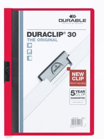Durable 795928 - Red Folder, 30 Sheets, A4 Size by DURABLEOfficeProducts