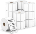 【15600 Labels/12 Rolls】 3-Proof 1" Core Labelebal 2" x 1" Direct Thermal Label (51mm x 25mm) Multipurpose Shipping Address Barcodes Labels Compatible for Zebra & Rollo Desktop Label Printer by Labelebal