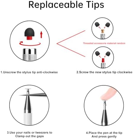 Bopomofo Stylus(10 Pcs),2-in-1 Stylus Pen for Touchscreen,Capacitive Stylus - Image 5