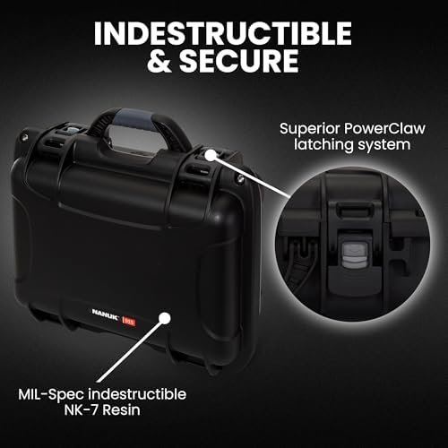 NANUK 915 Hard Case with Cubed Foam – Compact Waterproof Travel Camera Hard Case with Padded Dividers, 13.8” x 9.3” x 6.2” – Dustproof and Impact Resistant, Airline Carry-On Approved – Black - Image 2