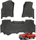 All Weather TPE Floor Mat for 2019-2024 Dodge Ram 1500 Quad Cab by TongamaAllWeatherFloorMats
