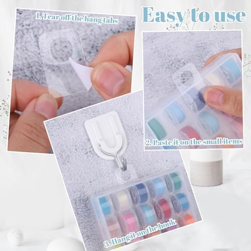 2000 Hang Tags 1.3×0.9 Inch Self Adhesive Hang Tabs Round Hole Hanging Tabs - Image 3