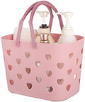 Portable Shower Caddy with Handle Plastic Shower Basket Organizer, Pink by Anyoifax