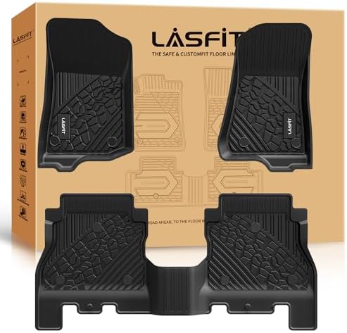 LASFIT Floor Mats for Jeep Wrangler JL 2018-2025 2026 Unlimited 4 Doors by LASFIT