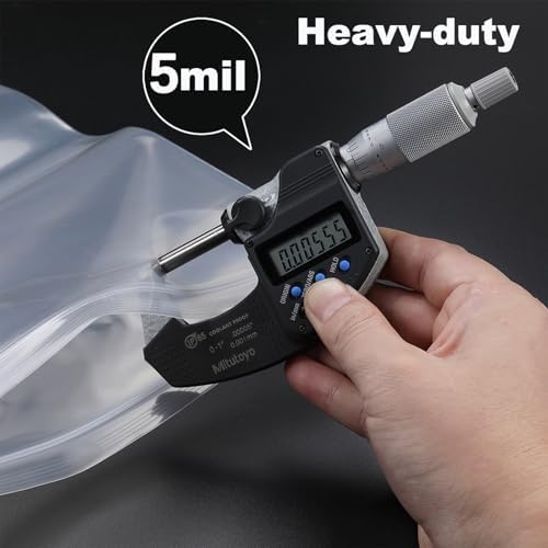 200 PCS 2"x 3"Thick 5 Mil Reclosable Small Clear Zip Poly Lock Plastic Bags - Image 4