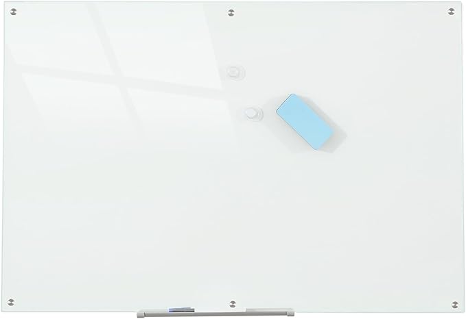 Glass Whiteboard Magnetic Dry Erase Board 6' x 4', Large Frameless Glass White - Image 6
