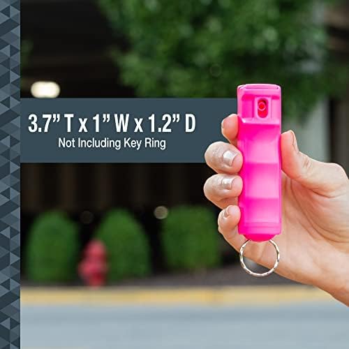 SABRE Ruger Pepper Gel, 25 Bursts, 12-Foot (4-Meters) Range, Gel Is Safer, Contains UV Marking Dye, Finger Grip, Key Ring, Fast Flip Top Safety, 0.54 fl oz - Image 3