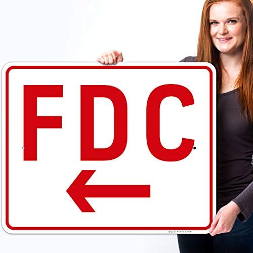 FDC Left Arrow Sign, - Image 2