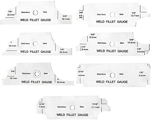 Weld Gauge Set Includes Cam Type Gauge and Weld Fillet Gauge and Hi-Lo Gauge and Taper Gauge - Image 3