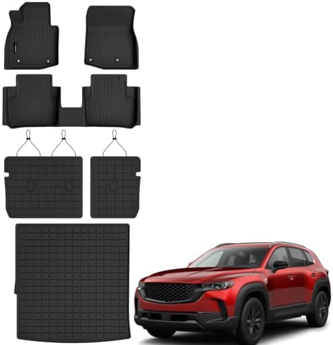 AUXKO Floor Mats Cargo Mat Backrest Mat for Mazda CX-50 Hybrid 2025 2026 by AUXKO