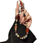 Leopard Print Phone Charm Amber Phone Wrist Strap for Women by LIFCIUSO