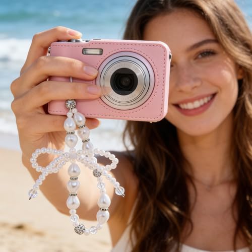 6PCS Beaded Phone Charms Strap Fruit Star Faux Pearl Rainbow Beads Phone Chains Beaded Lanyard for Camera Key Wallet Valentines Day Gifts for Her Women - Image 5