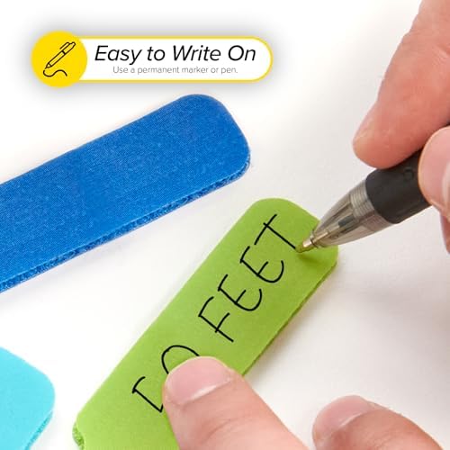 Cable Labels - Wrap-It Storage - Large, Multi-Color (30-Pack) - Colorful Labels for Basement and Office Organizing - Image 3
