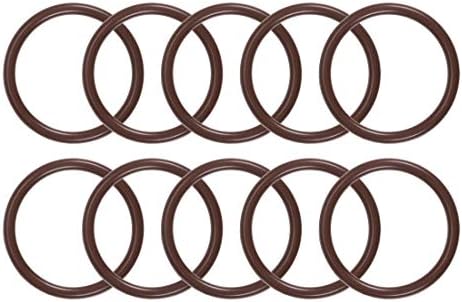 uxcell Fluorine Rubber O-Rings 22mm OD 18mm ID 2mm Width, Metric FKM Sealing Gasket, Pack of 10 by uxcell