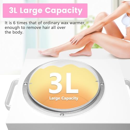 Larger Waxing Warmer 3L Single Pot Wax Heater Hold 5.5 Lbs for Hair Removal - Image 7
