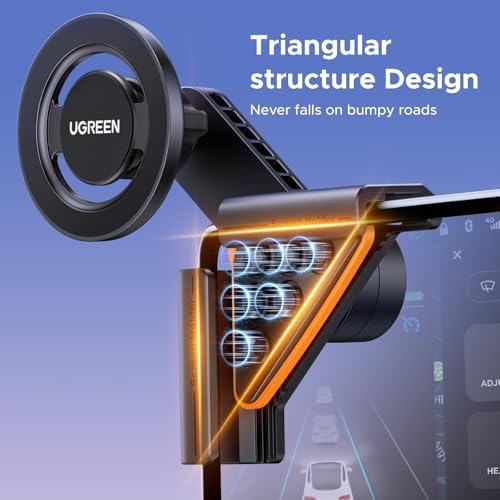 UGREEN Tesla Phone Mount with Strongest Magnet Power, Fully Adjustable View - Image 3