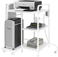 Large Printer Stand with Storage: 24x18 Inch Printer Table for Home Office by sedegnhome