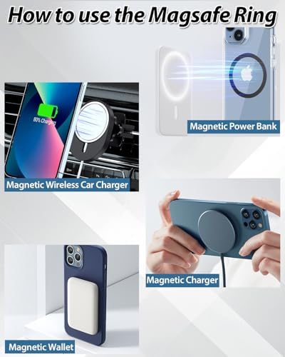 KALAPOP Metal Rings 10PCS,Ultra-Thin(0.4mm) for MagSafe Sticker,Magnetic Adapter,Phone Cases&Wireless Charger,Compatible with iPhone 17/Air/16/15/14/13,Galaxy S24/S23/S22/Kindle (Black 10PCS) - Image 6