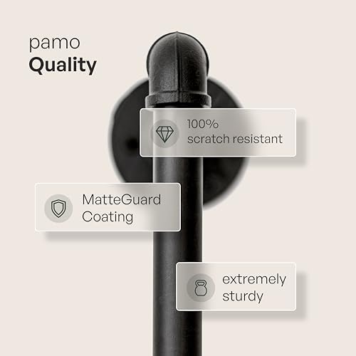 pamo Industrial Clothing Rack Wall Mounted Black – 117" W × 87" H, 880 lbs - Image 3