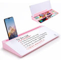 TSJ OFFICE Desktop Whiteboard Dry-Erase-Board - Computer Keyboard Stand White Board Surface Pad with Drawer, Desk Organizers with Accessories for Office, Home, School Supplies - Pink by TSJOFFICE-WipeCleanThinkGreenWorkSmart