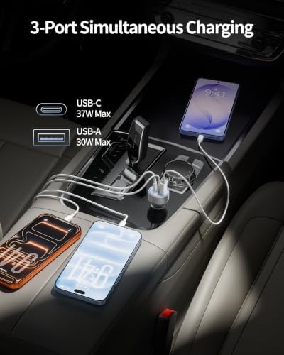 for iPhone 18/17/16/15 Pro Max/Duo Car Charger, 67W Fast USB C Car Charger - Image 4
