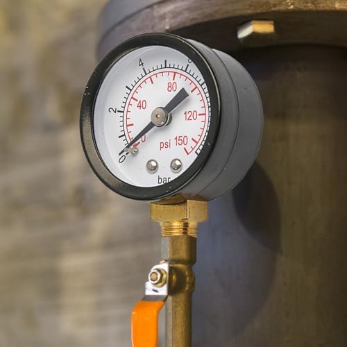 Filter Pressure Gauge Suitable for Water Pressure Testing Pneumatic sets 40mm Dials, 1/8" Thread, Stainless Steel - Image 2