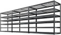 REIBII 3500LBS Garage Shelving, Adjustable Storage Shelves Heavy Duty, 6 Tier Heavy Duty Shelving, Metal Shelving Unit for Warehouse, Basement, Industrial, 55" W x 26" D x 84" H, Black, 3 Pack by REIBII