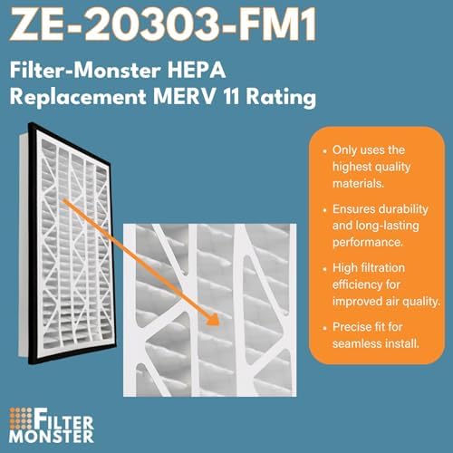 Filter Monster - Replacement for Zephyr VGF Series 20x30x3 Whole Home Return Air Grille Filter, 2-Filter Replacement Bundle - Image 4