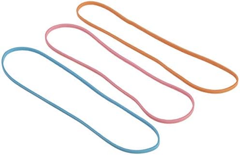 Alliance Rubber 07800 Non-Latex Brites File Bands, Colored Elastic Bands, 50 Count (Pack of 2) (7" x 1/8", Assorted Bright Colors in Resealable Bag),Blue/Orange/Pink - Image 5