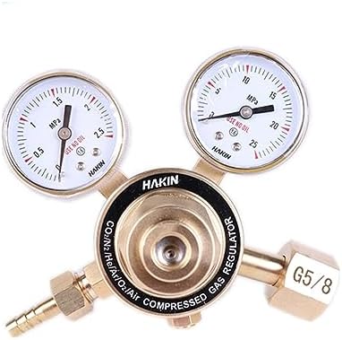 Brass High Pressure Oxygen Nitrogen Argo CO2 Regulator Valve Pressure Reducer 20Mpa Pressure Adjustment Range 0~0.1Mpa(Gauge 0.25X25) by Unknown
