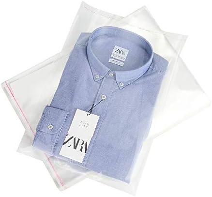 200 Pack 11" x 14" Thick Clear Resealable Cellophane Self Adhesive Seal Poly Bags Durable Plastic Cello Bag 1.6Mil Heavy Duty Packaging T-Shirts Prints Photos Gifts Self-Sealing OPP Bags by Unknown