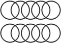 uxcell Nitrile Rubber O-Rings 57mm OD 50mm ID 3.5mm Width, Metric Nitrile Rubber Sealing Gasket for Automotive Machine Plumbing, Pack of 10 by uxcell