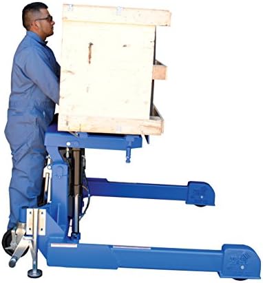 Vestil TMS-20-DC DC Power Tilt Master Straddle, Overall W x L x H (in.) 57-1/4 x 72-13/16 x 29-1/4, Folding Handle Length (in.) 20, 4" Fork Width, 2000 lbs Capacity - Image 6