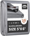 RAINDEWAY 5x6 Feet Tarps Heavy Duty Waterproof,10Mil Small Tarp Cover by RAINDEWAY
