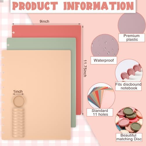Fuutreo 8 Set Discbound Notebook Cover and Disc Set, Vintage Color - Image 2