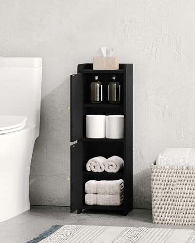 Hzuaneri Bathroom Storage Cabinet, Small Corner Floor Cabinet with 2 Doors - Image 4