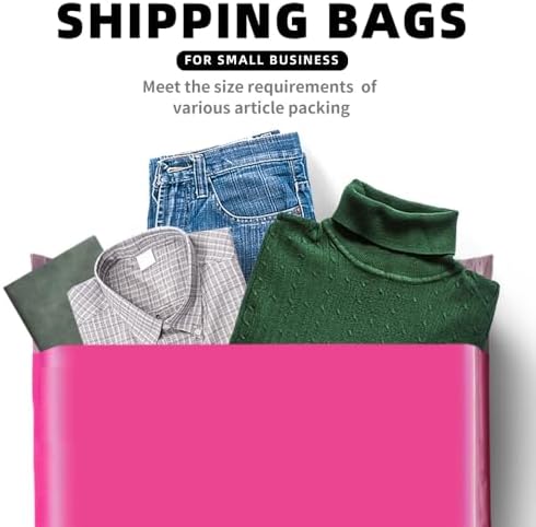 POLYSELLS 50 Pcs 24"x24" PInk Poly Mailers Shipping Envelopes, Strong Adhesive Sealing, Waterproof, and Tear-resistant Postal Mailing Bags. Mailer Bags for clothing and accessories - Image 3
