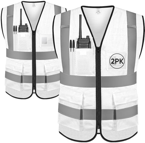 TICONN High Visibility Reflective Safety Vest for Men & Women, ANSI Class 2 by TICONN