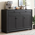 ONBRILL 48 Inches Sideboard Buffet Cabinet with Storage, Black by ONBRILL