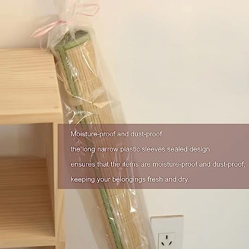Flat Open 8 x47 Inch (20-Pack) Extra Long Plastic Sleeves, Narrow Poster Bags, Plastic Blueprint Bags Waterproof Tube for Storage Clear - Image 4
