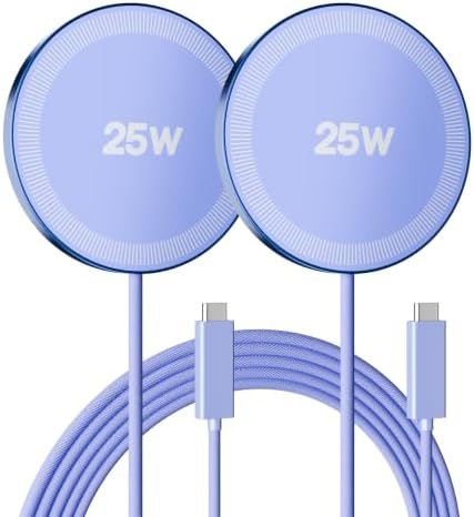 MagSafe 25W Wireless Charger for Apple Magnetic Fast Charging Pad by SMILESTATION