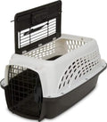 Petmate Two Door Plastic Pet Kennel for Small Dogs and Cats, 19in, White by Petmate