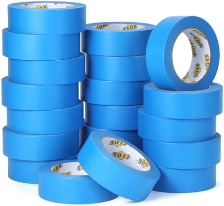 EFOK 20 Rolls Blue Painters Tape 1.41 inch Wide Paint Masking Tape 55 Yds by EFOK