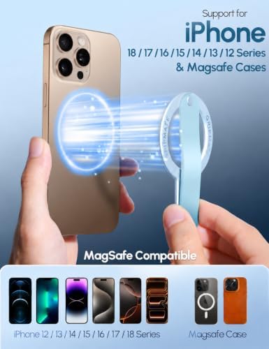 GripMate for MagSafe Phone Grip for iPhone, Slim Magnetic Phone Ring Holder - Image 4