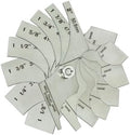 RIVERWELD 8 Piece Fillet Weld Set 1-1/8" increments to 2" Inch RL Gauge by RIVERWELD