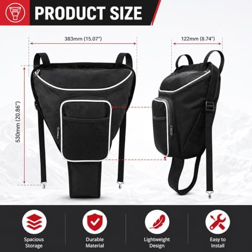UTV Center Console Storage Bag for John Deere Gator Worksite XUV835 2022–2026, Waterproof UTV Seat Shoulder Storage Bag with Multi-Pockets, Heavy-Duty Organizer Bag For Outdoor - Image 2