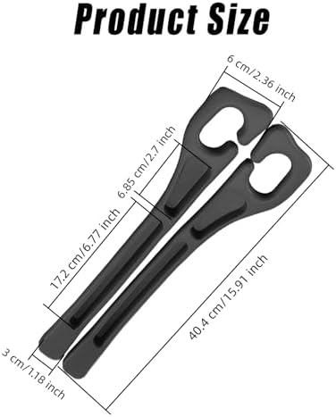 Car Seat Gap Filler Organizer 2 Pack, Anti-Drop Car Seat Gap Filler, Black - Image 2