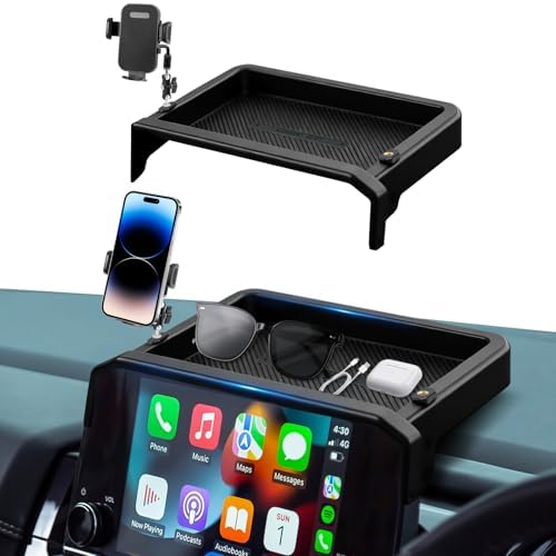 Car Phone Holder Fit for Pathfinder 2022 2023 2024 2025 w/Dash Tray Storge Box Organizer-Cell Phone Mount for Pathfinder Accessories 9 inch Touch Screen 360 Degree Rotation (Not fit 14.5 inch) by Unknown